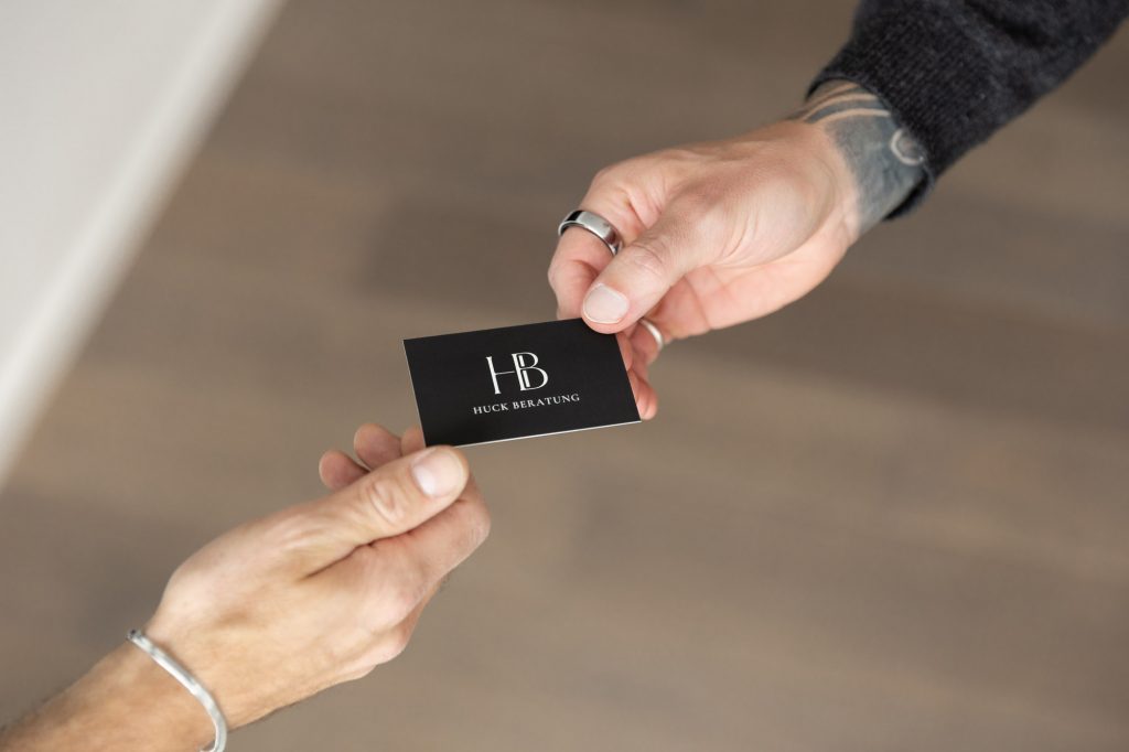 Huck Beratung Kontakt, Visitenkarte